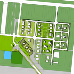 simple illustrations of a small land development subdivision