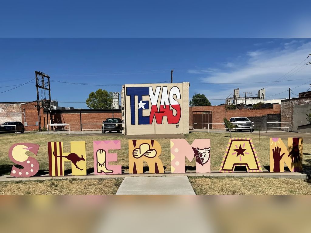 Sherman, TX - A sign just off the town square. Photo courtesy of Cormac West